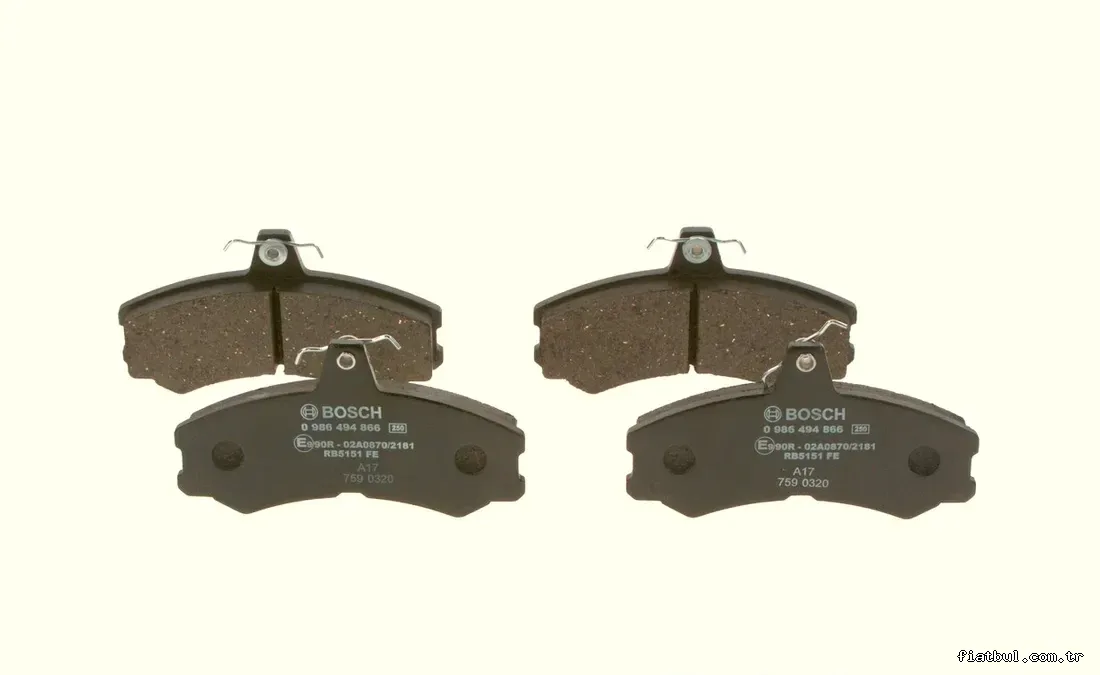 BOSCH 0986494866 Fren Disk Balata - BOSCH - 0986494866