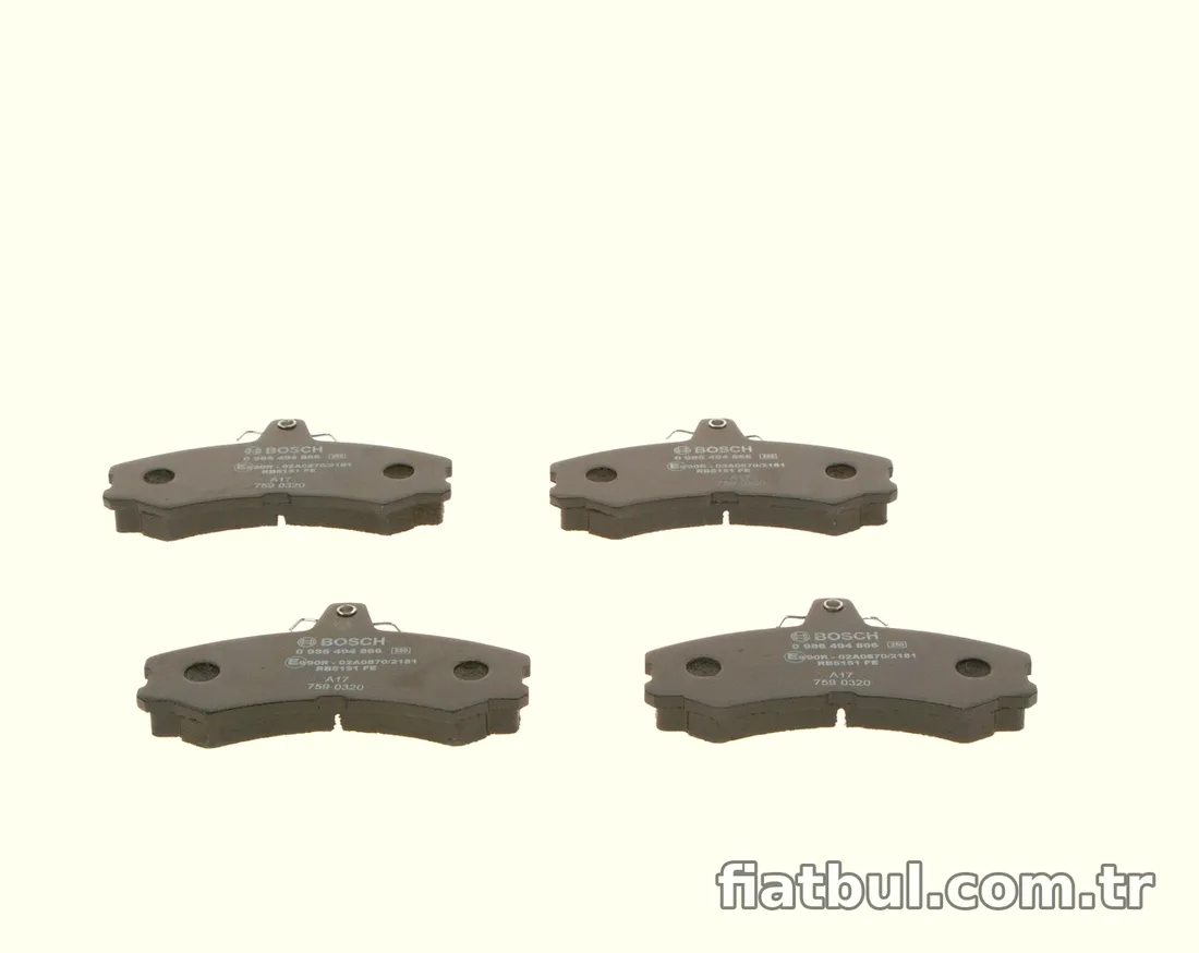 BOSCH 0986494866 Fren Disk Balata - BOSCH - 0986494866