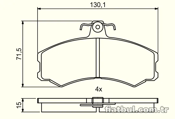 BOSCH 0986494866 Fren Disk Balata - BOSCH - 0986494866
