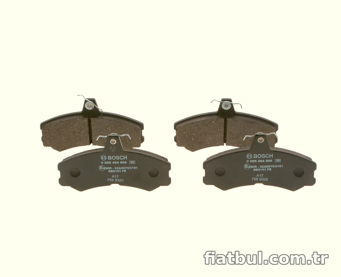BOSCH 0986494866 Fren Disk Balata - BOSCH - 0986494866