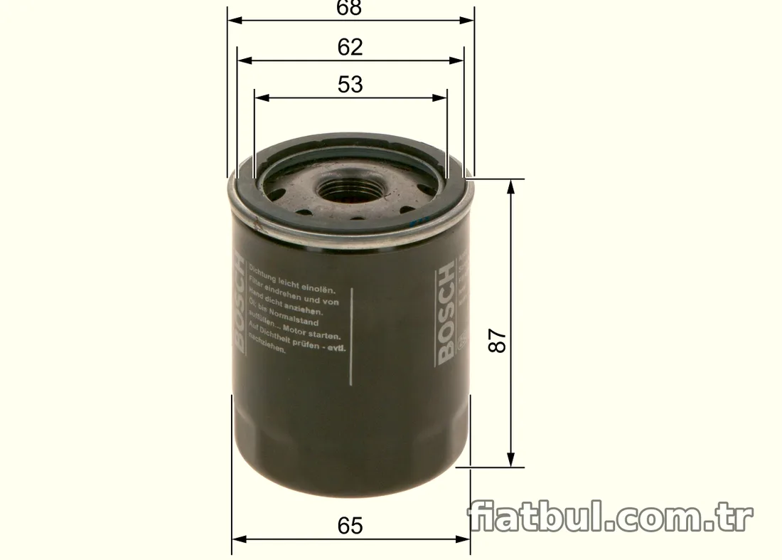 BOSCH 09864B7065 Yağ Filtresi - BOSCH - 09864B7065