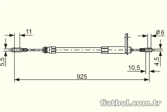 BOSCH 1987477220 El Fren Teli - BOSCH - 1987477220