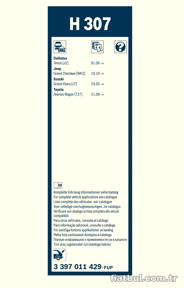 BOSCH 3397011429 Silecek Süpürgesi - BOSCH - 3397011429
