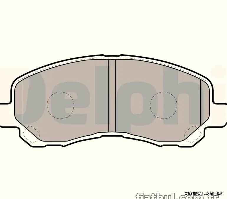 DELPHI LP1684 Fren Disk Balata - DELPHI - LP1684