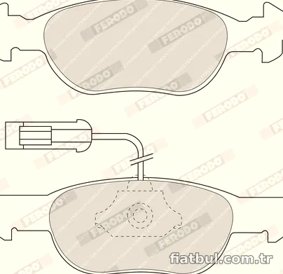 FERODO FDB1040 Fren Disk Balata - FERODO - FDB1040