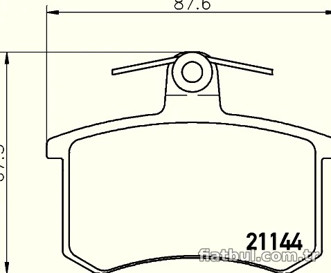 HELLA PAGID 8DB355017951 Fren Disk Balata - HELLA PAGID - 8DB355017951