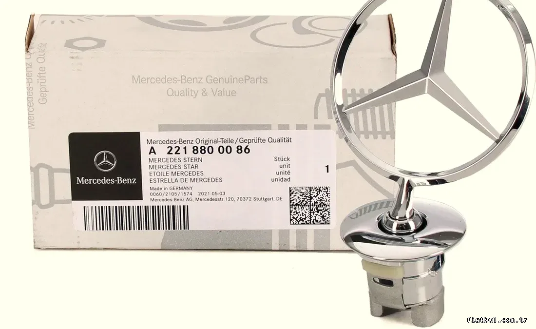 MERCEDES-BENZ A2218800086 | Ön Kaput Yıldızı C W204/E W212/W213/S W221 - MERCEDES-BENZ - A2218800086