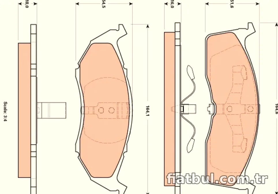 ON FREN BALATASI CHRYSLER NEON GRAND VOYAGER III - TRW - TRW GDB4091