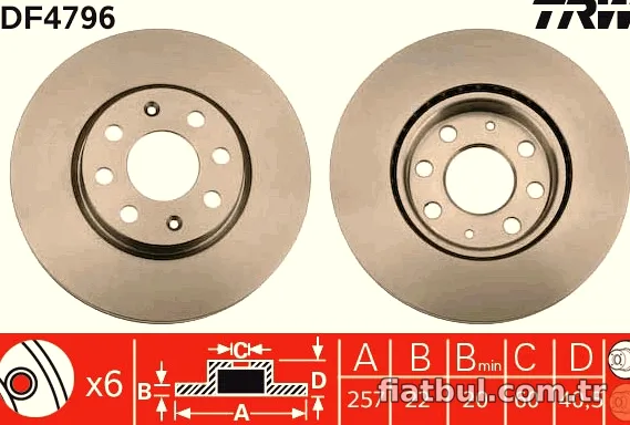 TRW DF4796 Fren Disk Ayna - TRW - DF4796