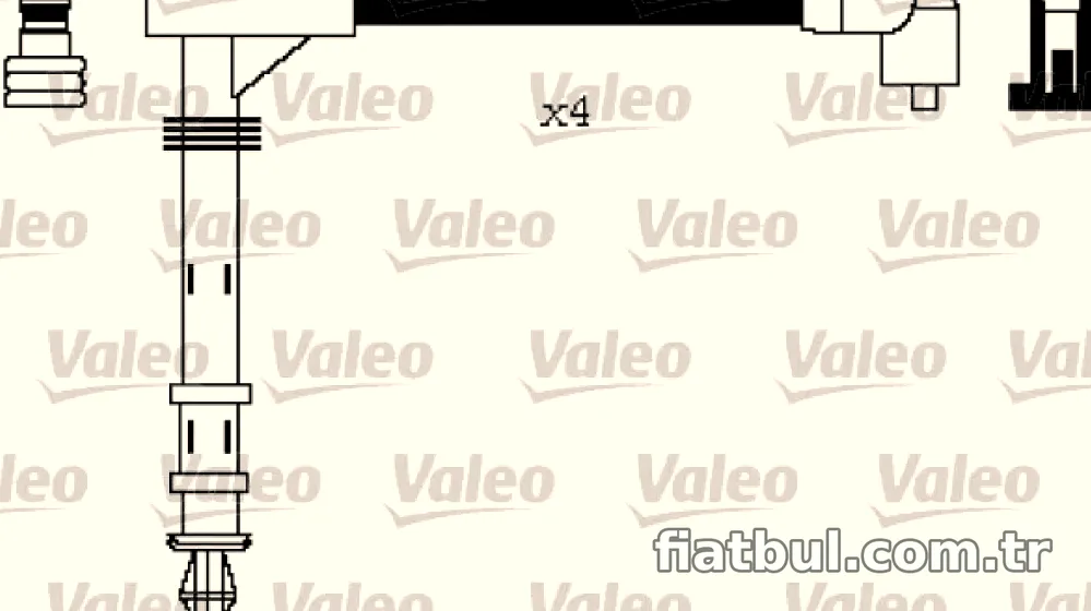 BUJI KABLOSU FIAT PALIO WEEKEND 16V (97>) - Valeo - VALEO 346156