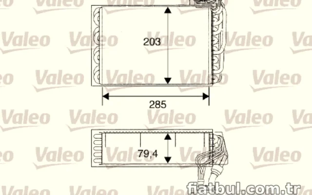 EVAPORATOR PEUGEOT 405 II CAG (VALEO 817093)