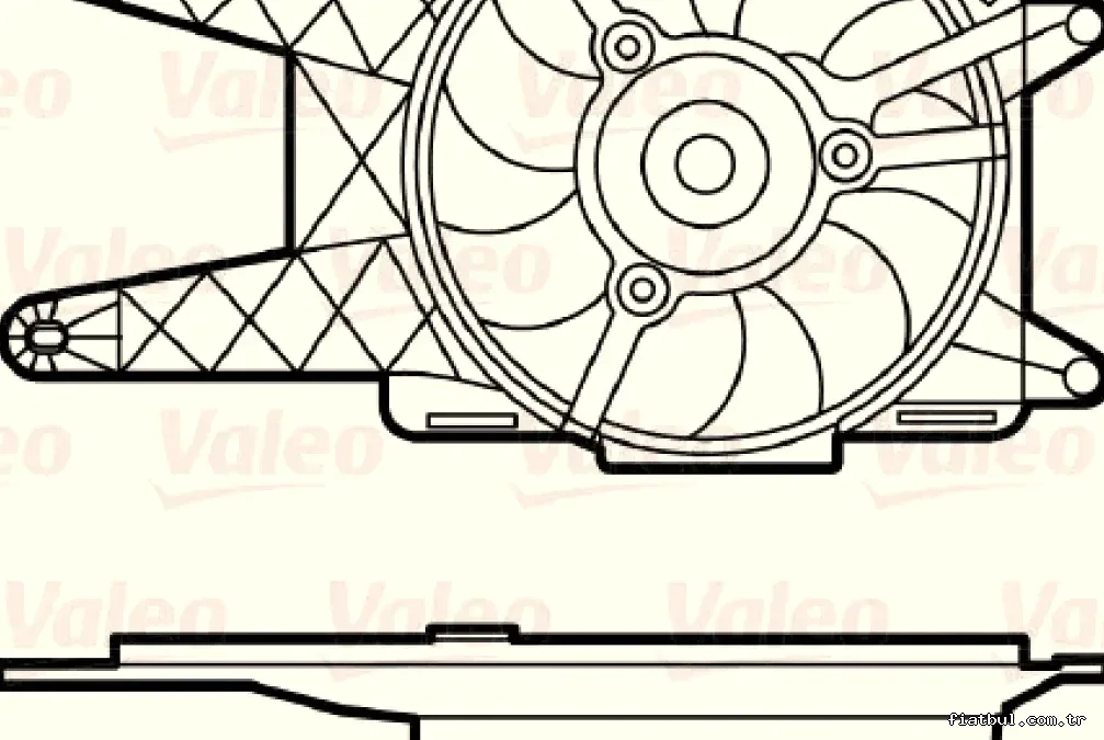 FAN MOTORU FIAT SEICENTO - Valeo - VALEO 698562