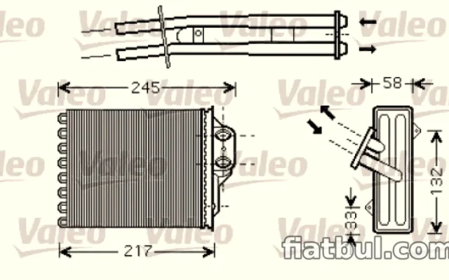 KALORIFER RADYATORU FIAT PANDA (Valeo)