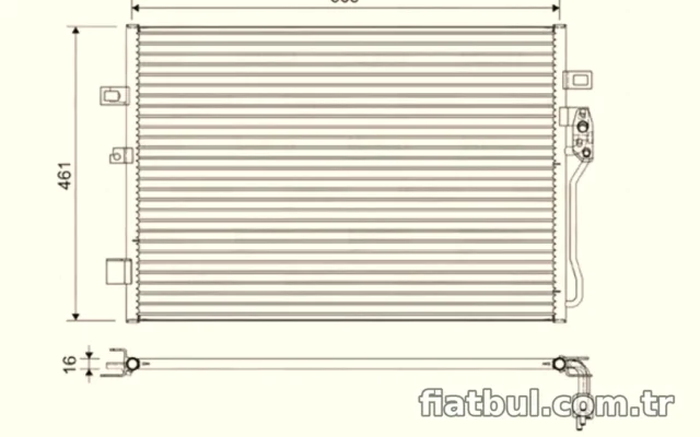 KLIMA RADYATORU DODGE JOURNEY 08> FIAT FREEMONT 11> MEKANIK – VALEO 822625