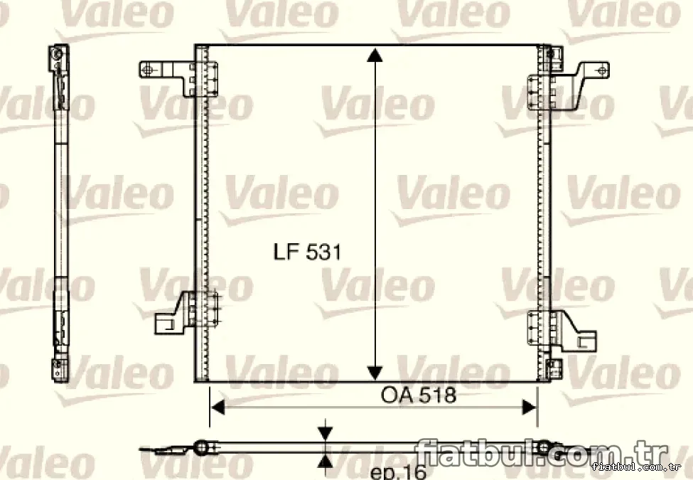 KLIMA RADYATORU ML-CLASS W163 98>05 - Valeo - VALEO 817458