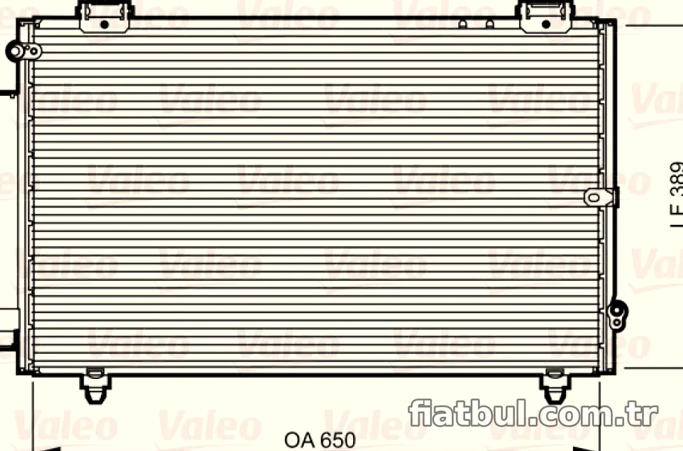 KLIMA RADYATORU TOYOTA COROLLA 03>07 - Valeo - VALEO 814238