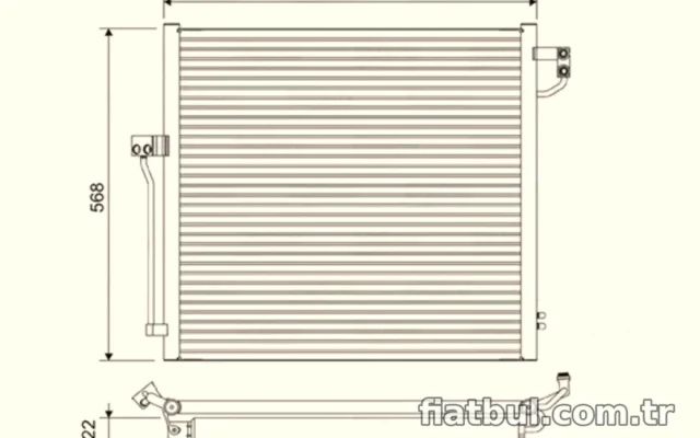 KLIMA RADYATORU X166 12>15 W166 15>18 C292 15>19 – VALEO 822623