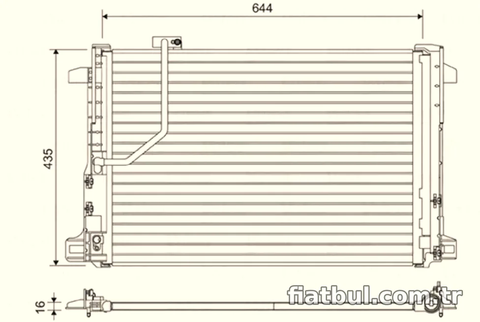 KLIMA RADYATORU X204 08>15 W204 07>14 S204 07>14 C204 11> C218 11>17 W212 13>16 A207 13>16 C207 13>16 - Valeo - VALEO 81