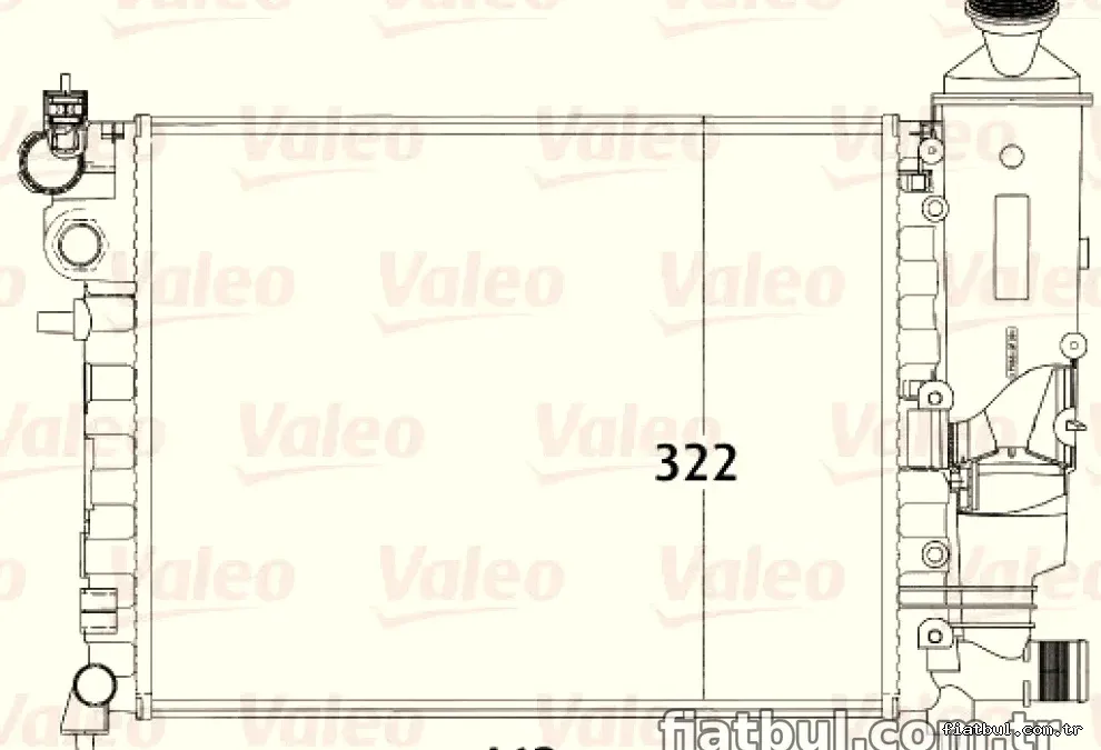 MOTOR SU RADYATORU RADYATOR MEKANIK P106 SAXO TU3 2 TU1M TU3JP 99> KLIMASIZ MANUEL OLCU: (390*322*23) - Valeo - VALEO 73