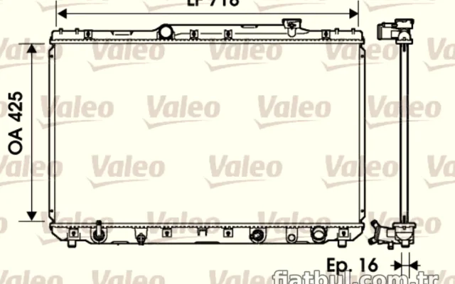 Valeo MOTOR SU RADYATORU TOYOTA CAMRY 92>97 OTOMATIK