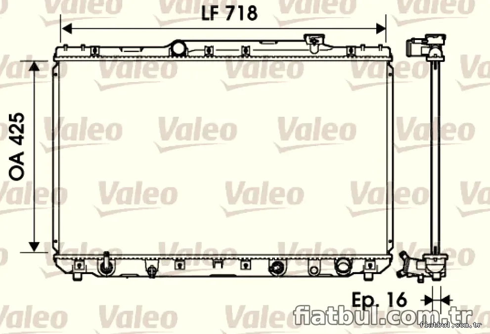 MOTOR SU RADYATORU TOYOTA CAMRY 92>97 OTOMATIK - Valeo - VALEO 734193