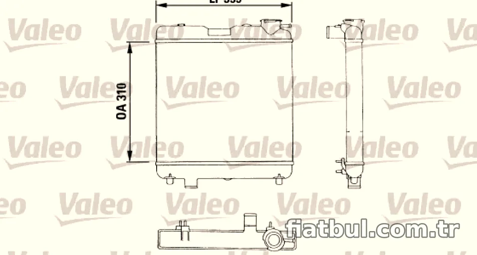 RADYATOR PANDA 45 - Valeo - VALEO 883053