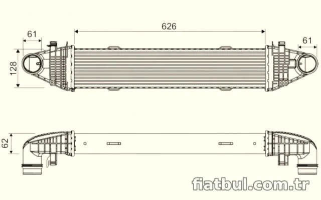 Valeo TURBOSARJ RADYATORU W204 09>14 S204 09>14 C204 11> W212 09>15 C207 09>16 R172 11>