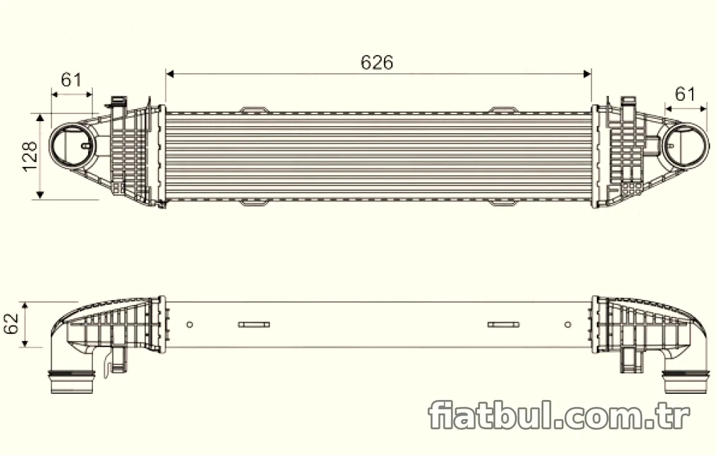 TURBOSARJ RADYATORU W204 09>14 S204 09>14 C204 11> W212 09>15 C207 09>16 R172 11> - Valeo - VALEO 818616