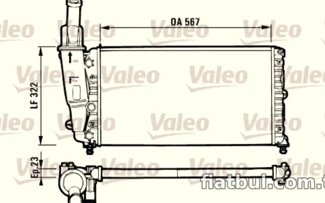 VALEO 731562 RADYATOR FIAT PUNTO