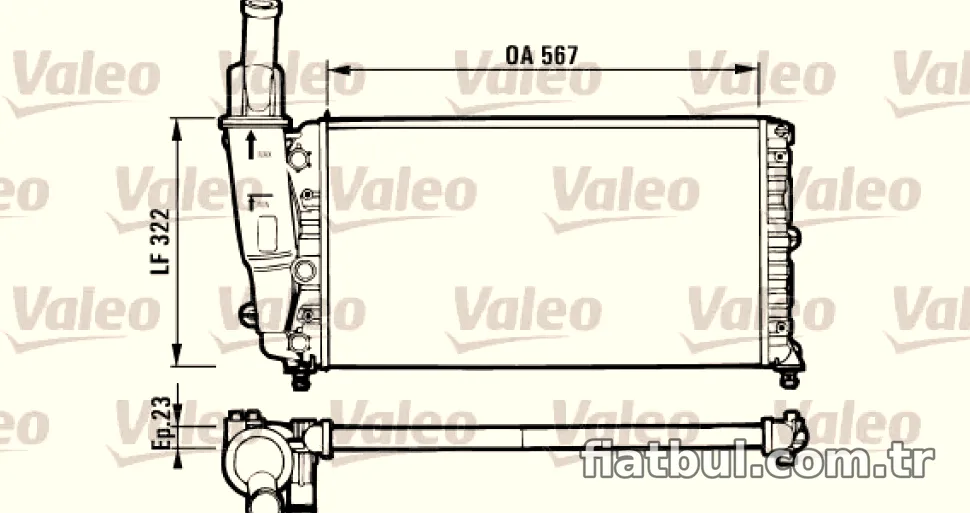 VALEO 731562 RADYATOR FIAT PUNTO - Valeo - VALEO 731562