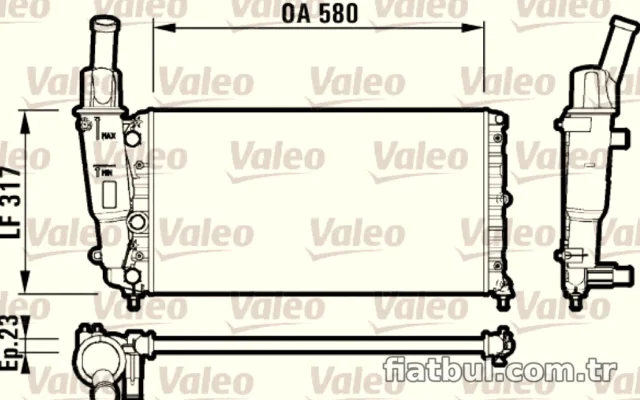 VALEO 732705 RADYATOR FIAT PUNTO / LANCIA YPSILON
