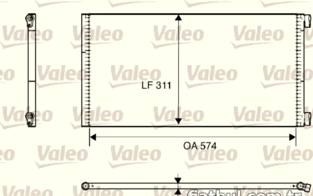 VALEO 817684 KONDENSER FIAT PUNTO II 1.2