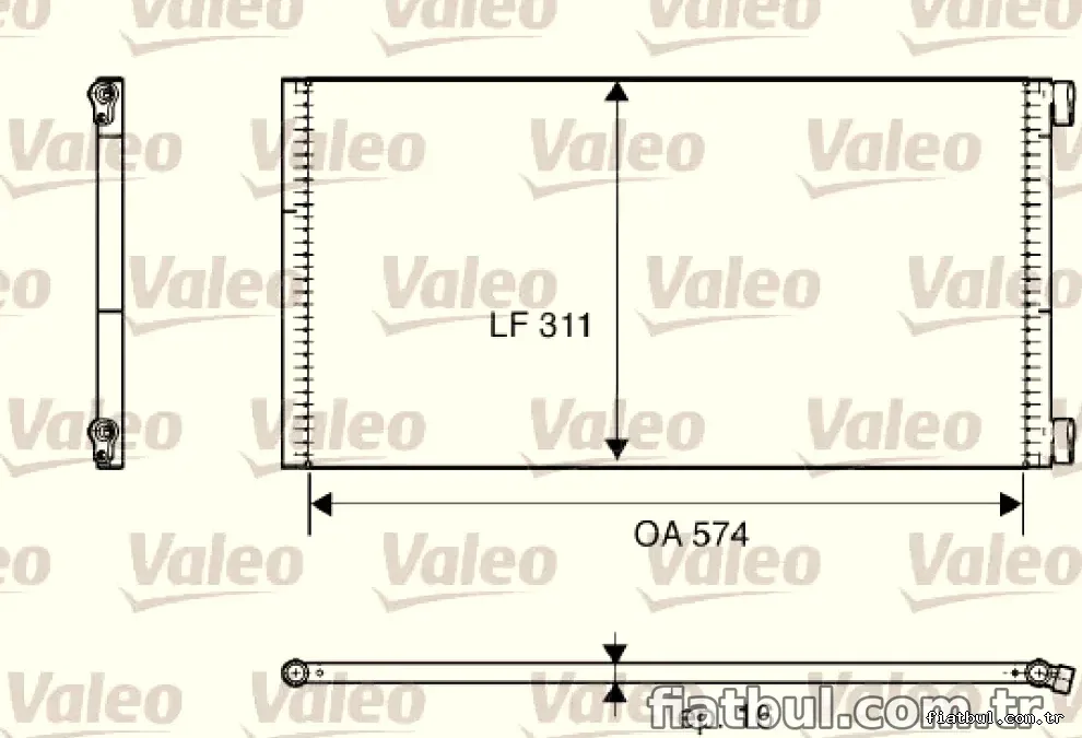 VALEO 817684 KONDENSER FIAT PUNTO II 1.2 - Valeo - VALEO 817684