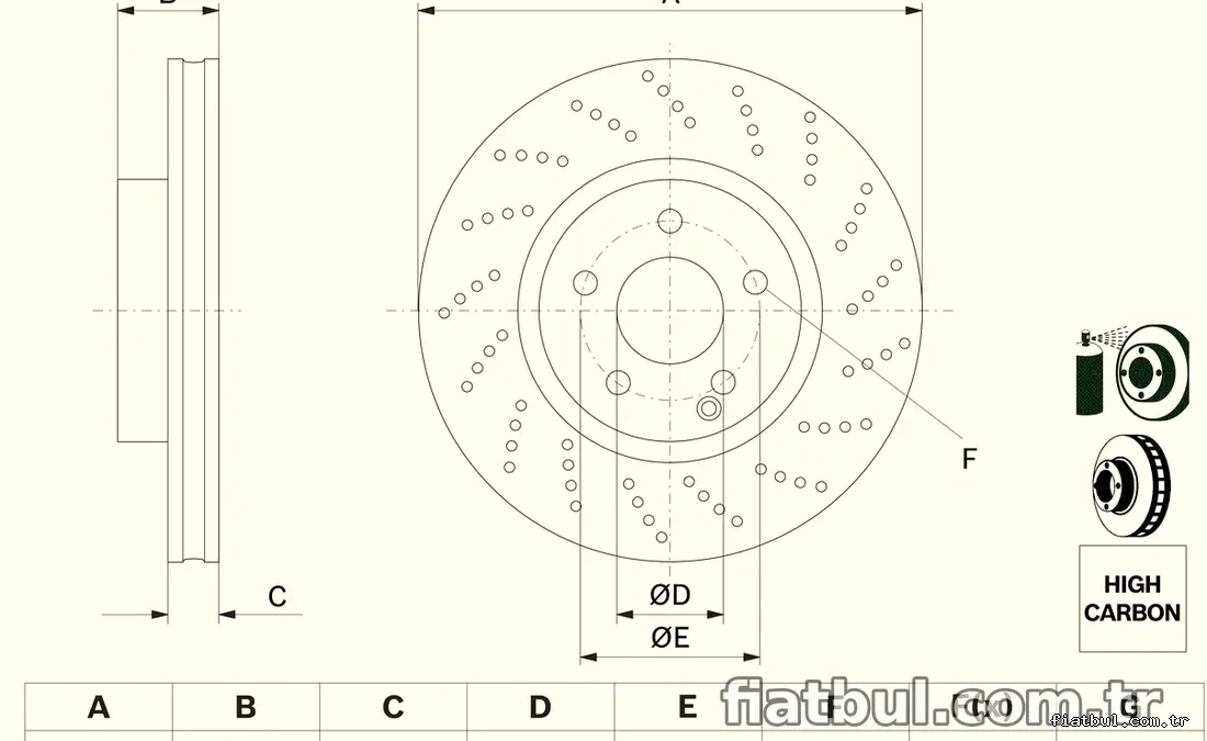 BOSCH 0986479408 Fren Disk Ayna - BOSCH - 0986479408