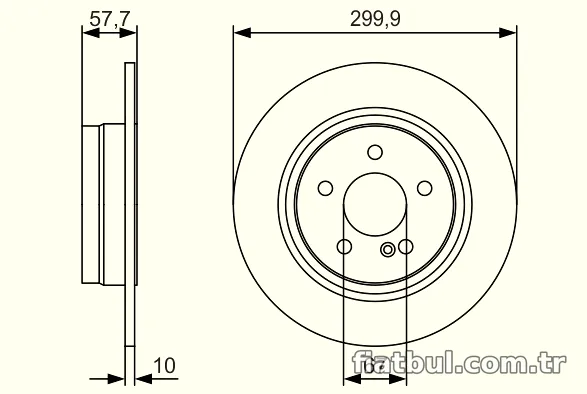 BOSCH 0986479S92 Fren Disk Ayna - BOSCH - 0986479S92