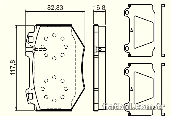 BOSCH 0986494352 Fren Disk Balata - BOSCH - 0986494352