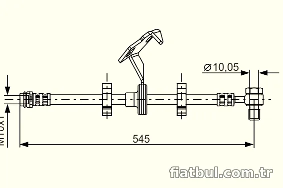 BOSCH 1987481078 Fren Hortumu - BOSCH - 1987481078