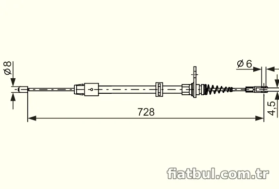 BOSCH 1987482301 El Fren Teli - BOSCH - 1987482301