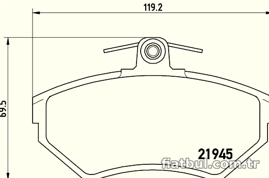 BREMBO P85032 Fren Disk Balata - BREMBO - P85032