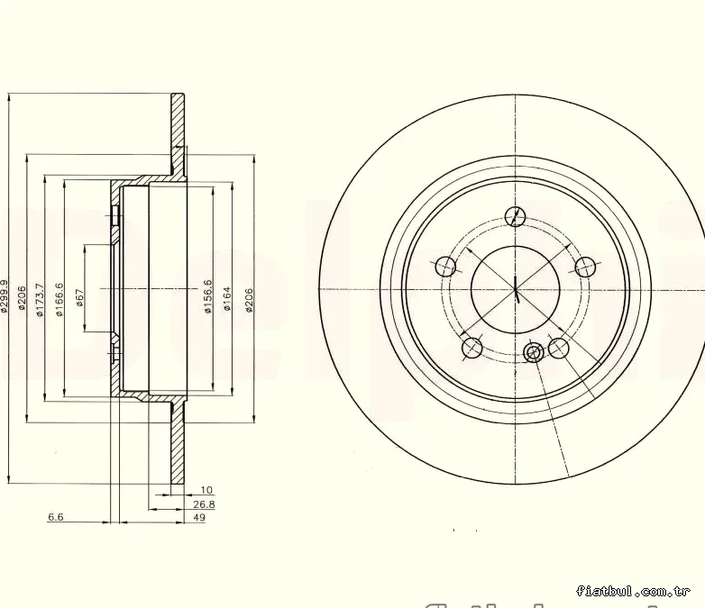 DELPHI BG4153C Fren Disk Ayna - DELPHI - BG4153C