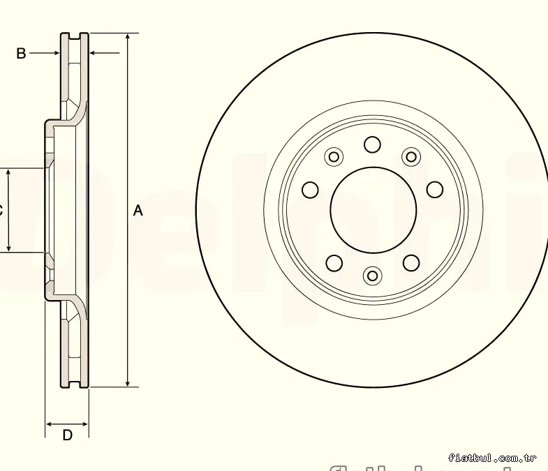 DELPHI BG4806C Fren Disk Ayna - DELPHI - BG4806C