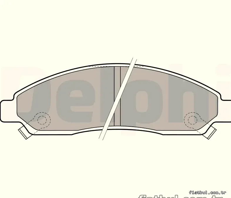 DELPHI LP2037 Fren Disk Balata - DELPHI - LP2037