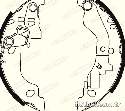 FERODO FSB602 Fren Pabuçlu Balata - FERODO - FSB602
