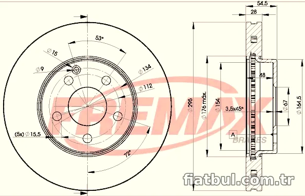 FREMAX BD0812 Fren Disk Ayna - FREMAX - BD0812