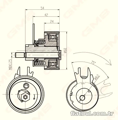 GMB GTB0130 Triger Gergi Rulmanı - GMB - GTB0130