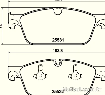 HELLA PAGID 8DB355020141 Fren Disk Balata - HELLA PAGID - 8DB355020141