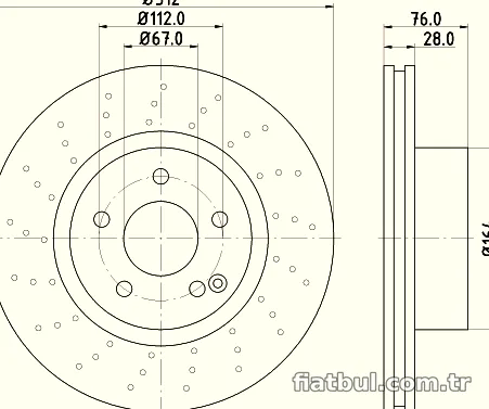 HELLA PAGID 8DD355106871 Fren Disk Ayna - HELLA PAGID - 8DD355106871