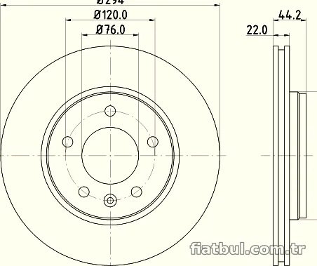 HELLA PAGID 8DD355109701 Fren Disk Ayna - HELLA PAGID - 8DD355109701