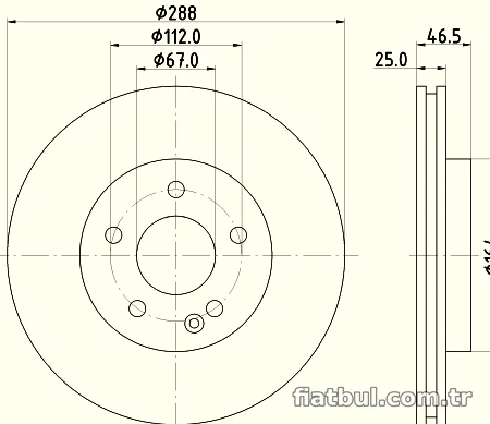 HELLA PAGID 8DD355125541 Fren Disk Ayna - HELLA PAGID - 8DD355125541