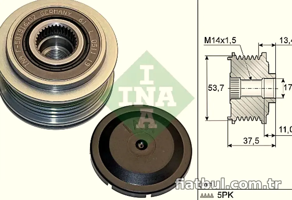 ALTERNATOR KASNAGI CORSA E 1,4 FIAT EGEA - INA - INA 535027810
